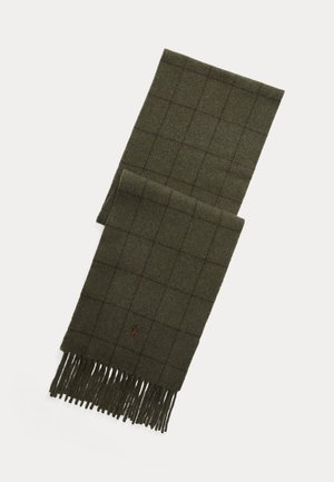 Polo Ralph Lauren, REVERSIBLE WINDOWPANE WOOL-BLEND SCARF UNISEX - Huivi - dark brown