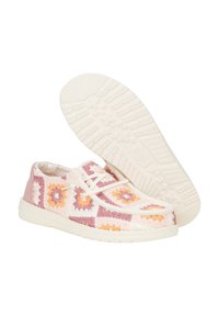 HEYDUDE Wendy Cottage Crochet - Slip-Ons - Stringate sportive - petal pink multi