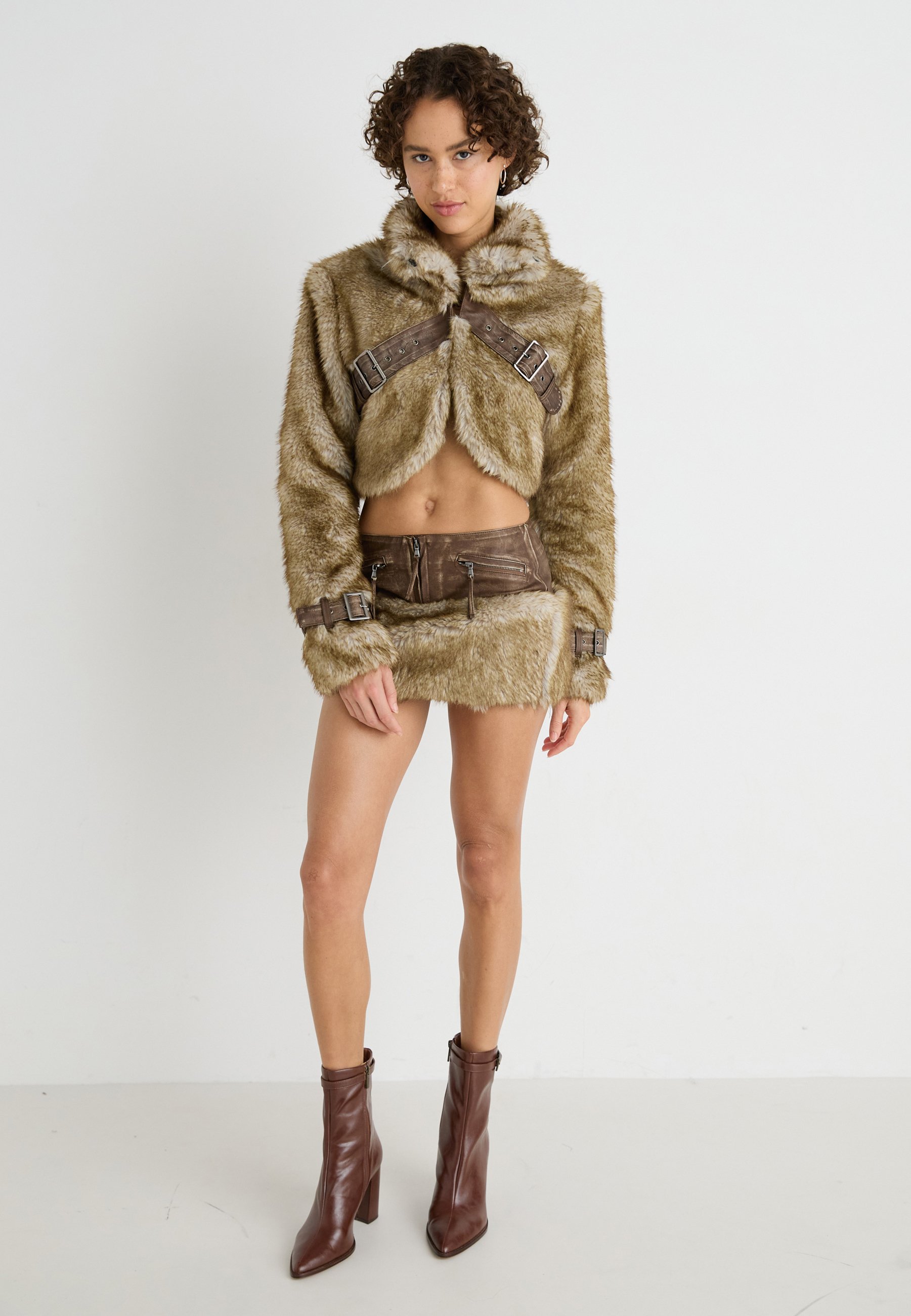 Jaded London Mini skirt - brown - Zalando