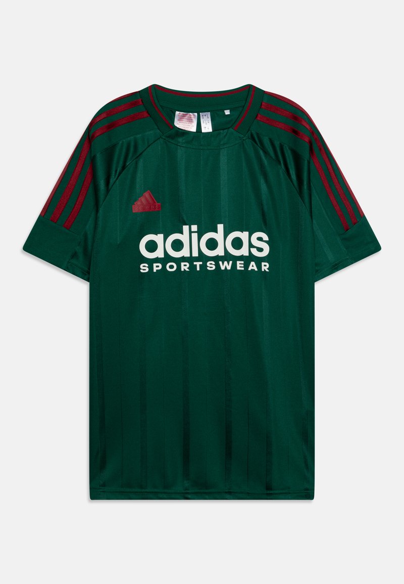 adidas Performance TIRO NATIONS PACK KIDS - Apdrukāts T-krekls - dark green/collegiate burgundy/cloud white