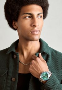 Pier One by Zalando - SET - Colier - silver-coloured/green Imagine miniatură 1
