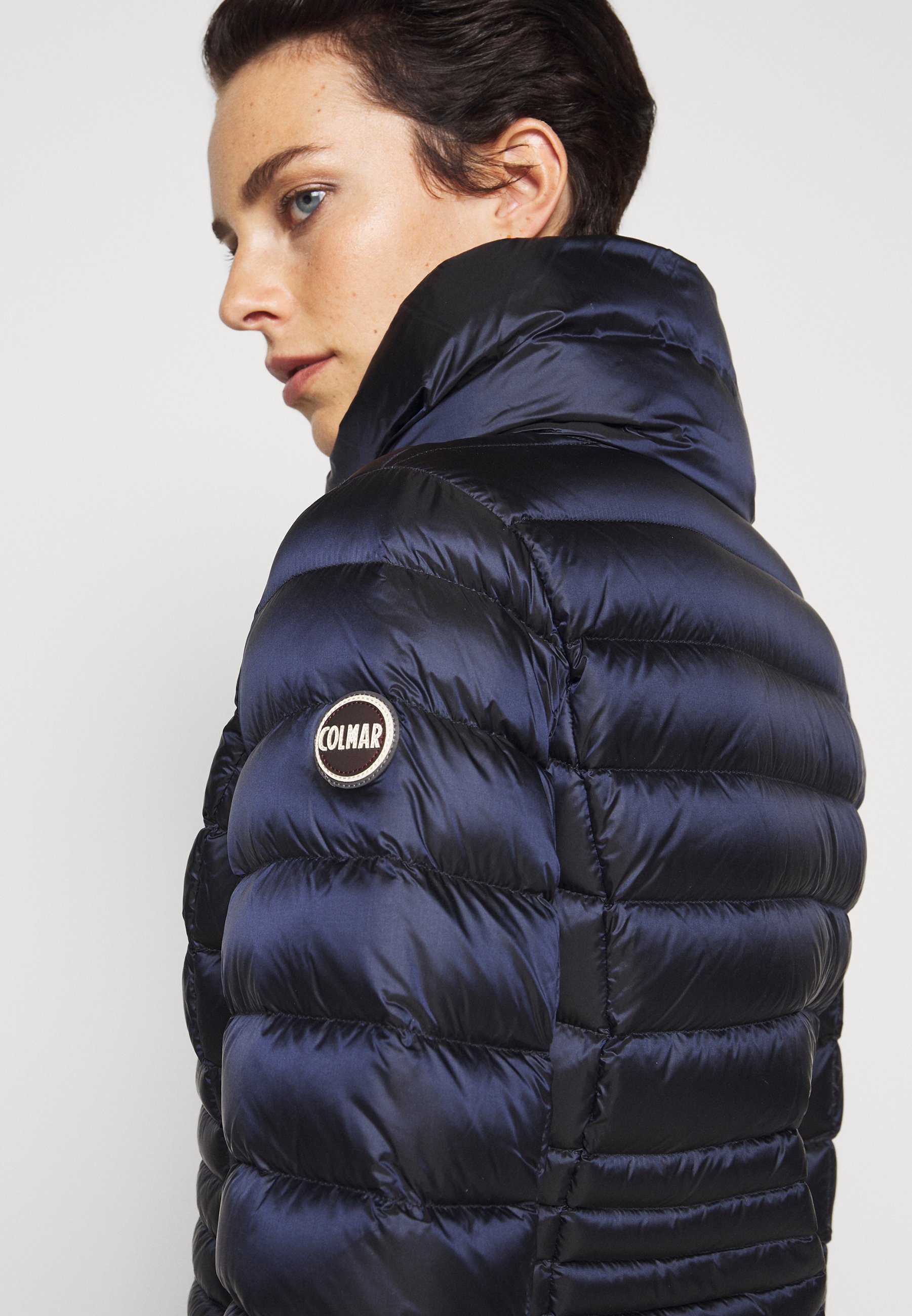 ladies navy down jacket