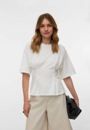 Vero Moda, TOP VMBEA TOP - T-shirt basique - snow white