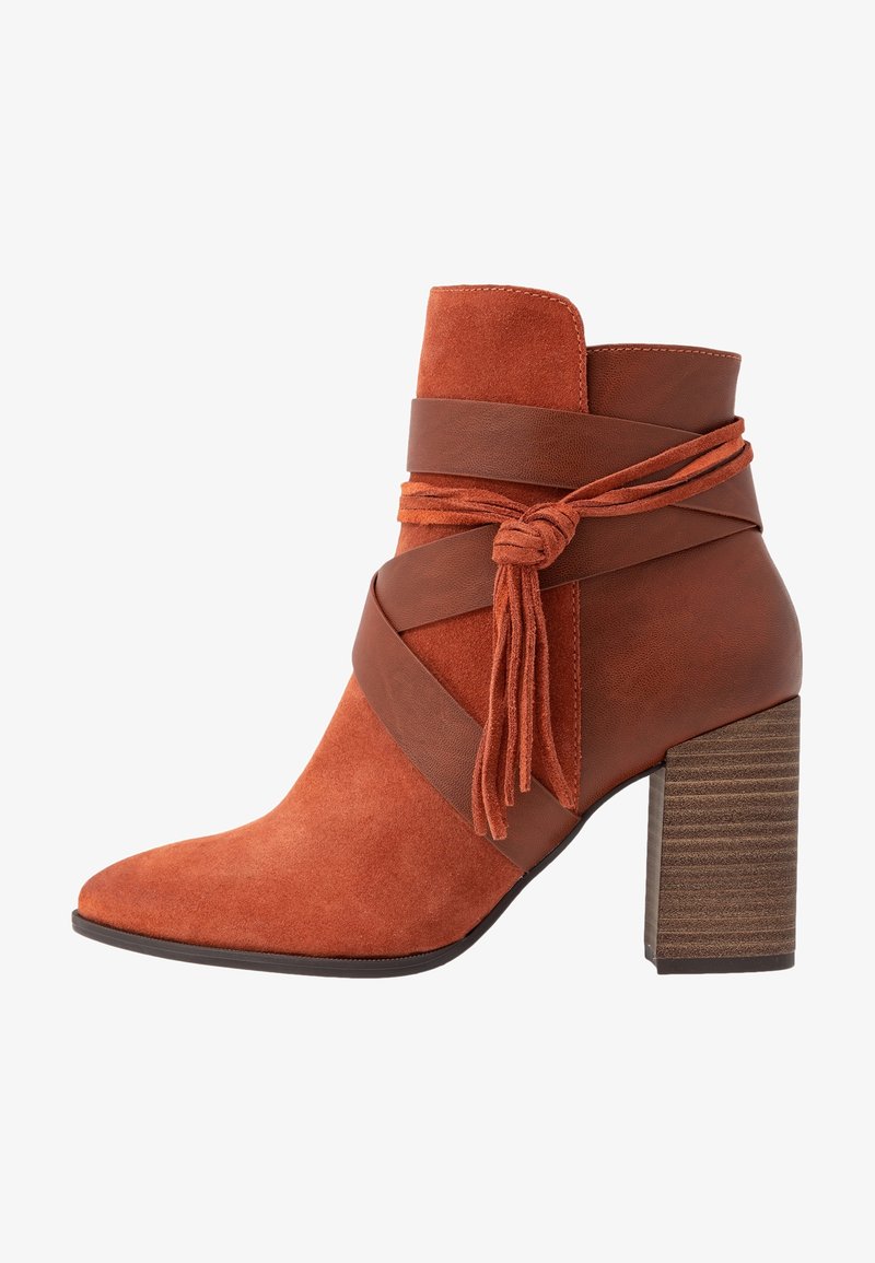 Tamaris High Heel Stiefelette orange (Pre-owned)