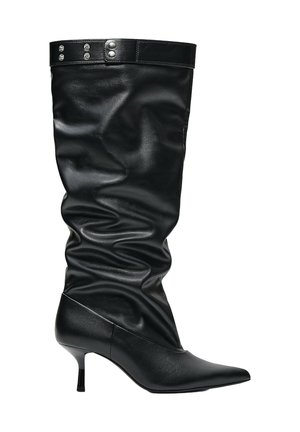 Bershka, ADJUSTABLE SLOUCHY - HEEL BOOTS - Stiefel - black