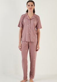 LELA SET REGULAR FIT - Pyžamová súprava - dusty rose