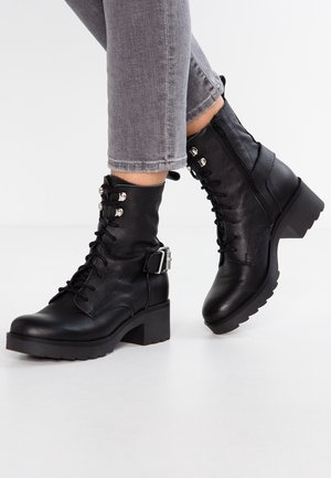 Kovbojské/motorkářské kotníkové boty - black