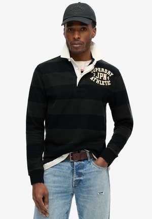 Camiseta de manga larga - dark green washed black
