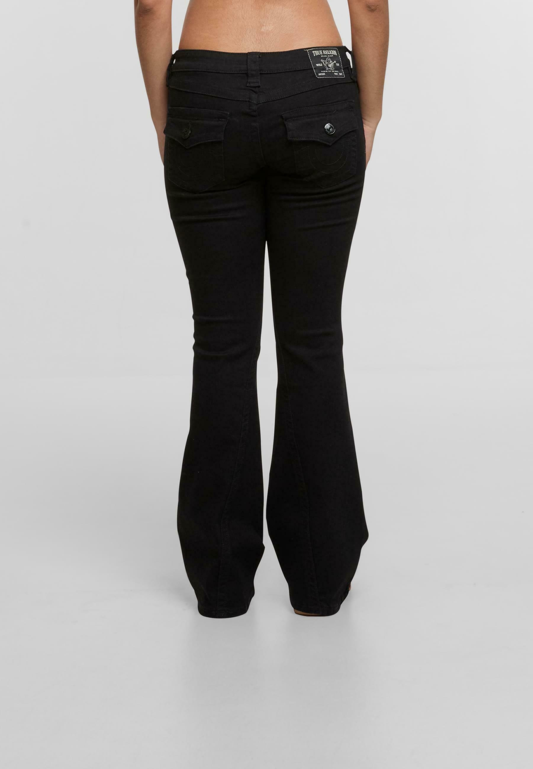 True Religion JOEY LOW RISE - Bootcut jeans - black - Zalando