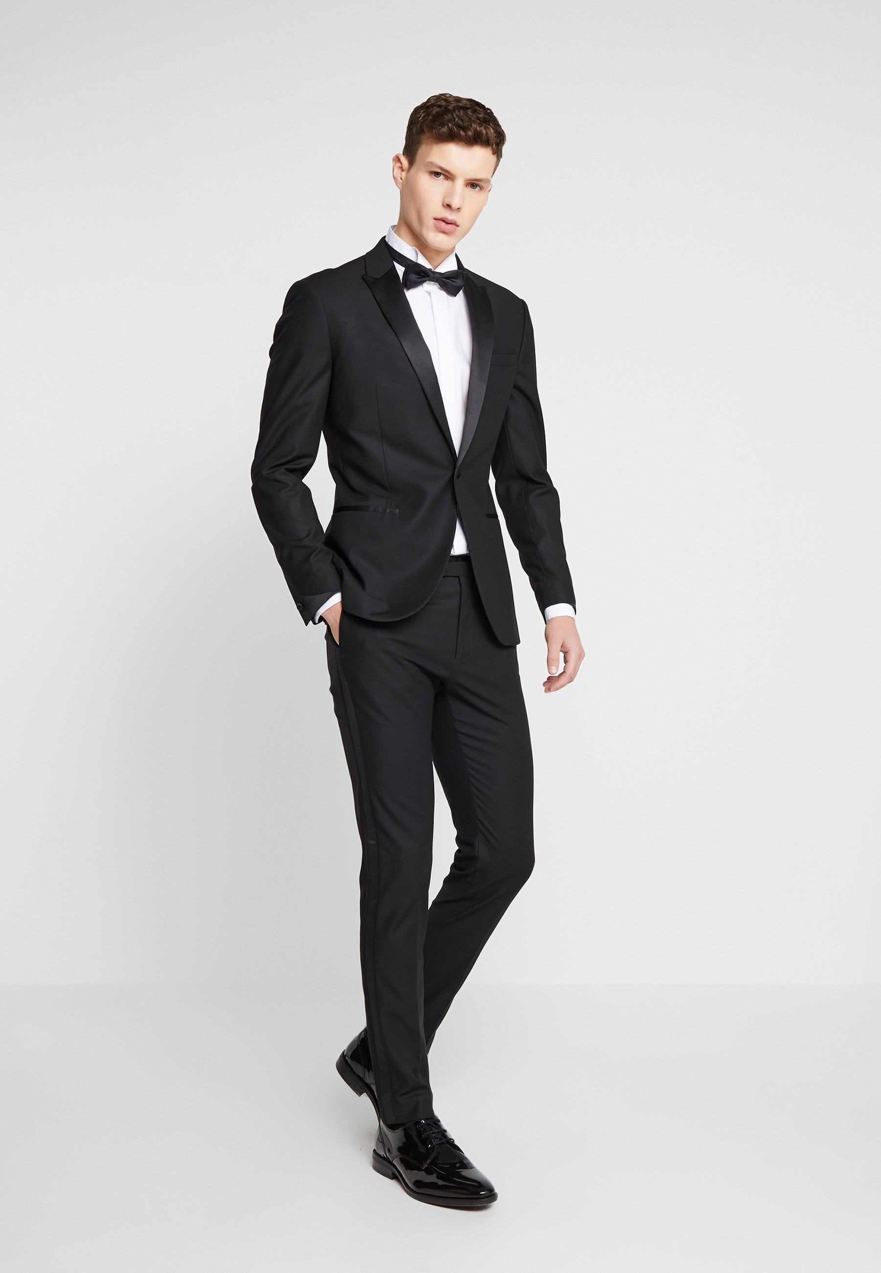 Topman COREY TUX Dressjakke black Zalando.no Topman COREY - Dressbukse - black