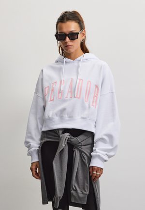 Pegador BONITA OVERSIZED CROPPED HOODIE - Sweat à capuche - white
