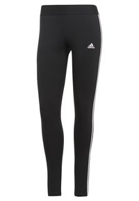 3 STRIPES - Leggings - black/white