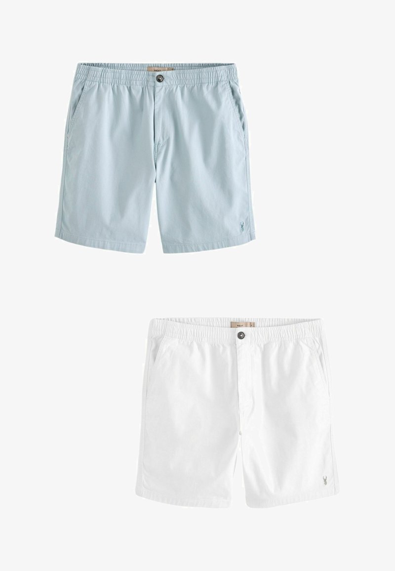 Next 2 PACK REGULAR FIT ELASTICATED WAIST CHINO - Shorts - blue white