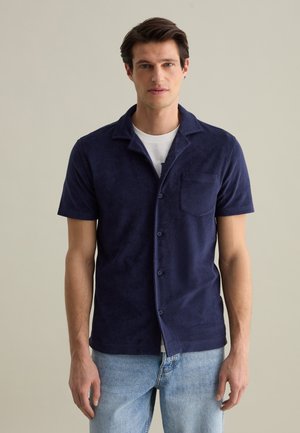 WITH POCKET - Shirt - ocean blue