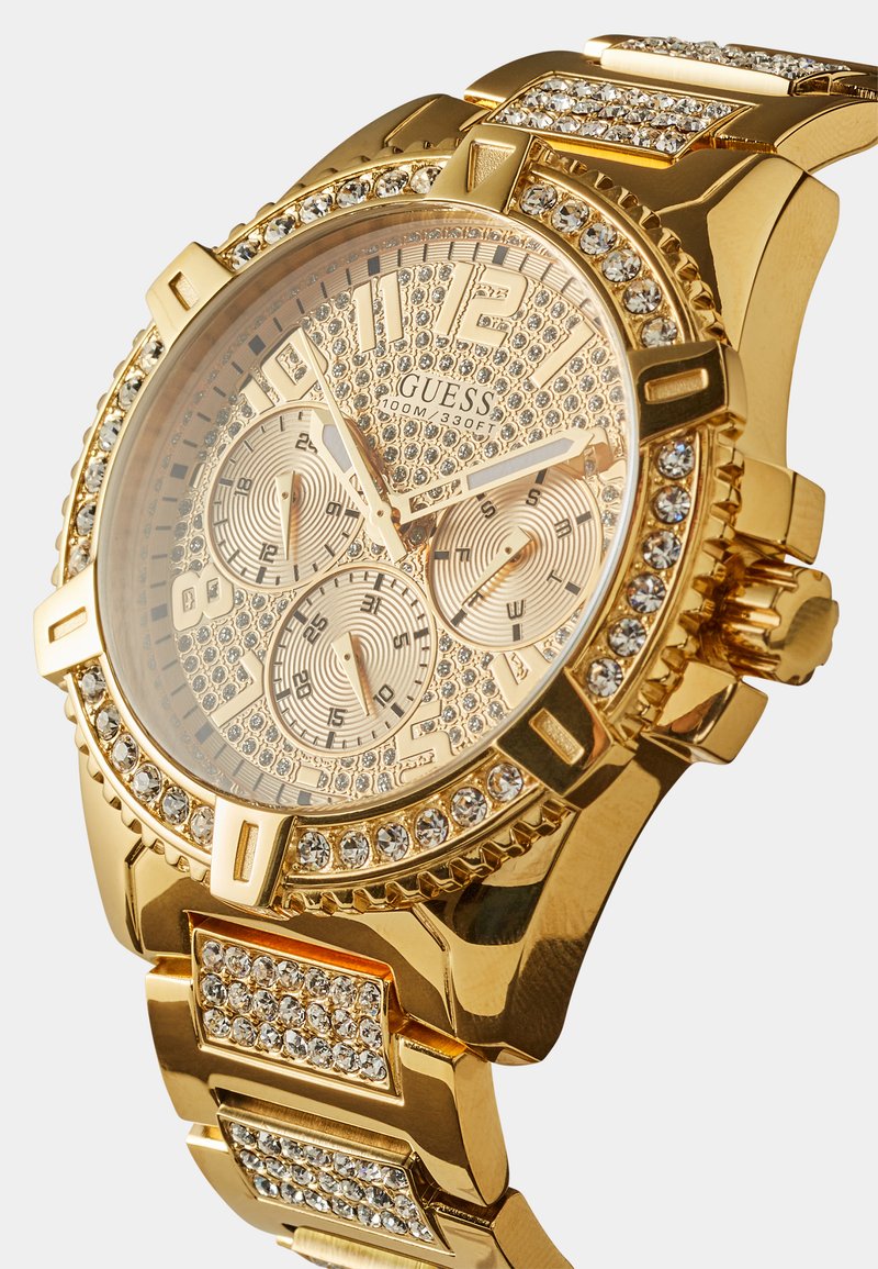 Orologio da polso YSL Yves Saint Laurent rettangolare oro e bianco al