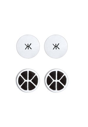 2 PACK BASIC - Earrings - silber