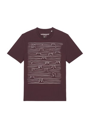 DOGS - T-shirt imprimé - red brown