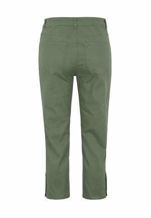 Cellbes of Sweden, CROP WITH FIVE-POCKET DESIGN - Jeans Slim Fit - khaki green