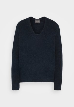 Mos Mosh V-NECK - Strickpullover - salute navy