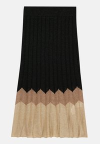 KNITTED SKIRT - Jupe trapèze - black