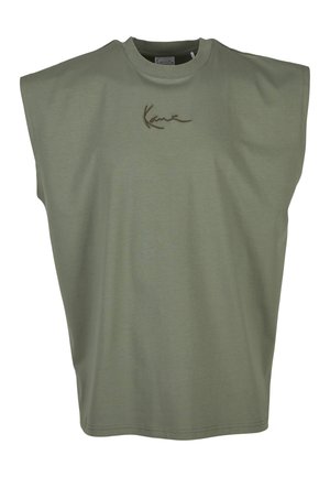 Karl Kani, SMALL SIGNATURE ESSENTIAL SLEEVELESS TEE - Camiseta básica - green