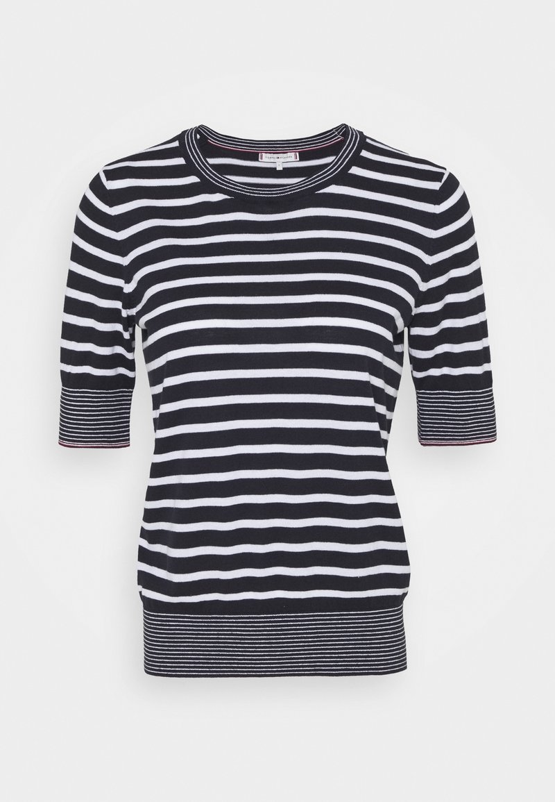 Tommy Hilfiger Triko s potiskem - dark blue