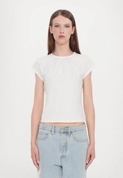 FRAME THE GATHERED TEE - T-shirt basique - white