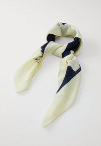 Marimekko KESKIÖ KEHÄKUKKA UNISEX - Foulard - light yellow/dark blue