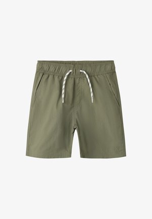 Name it, NMMPZAKRO LONG SWIM SHORTS - Zwemshorts - dusty olive