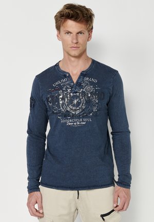 Majica z dolgimi rokavi - indigo blue