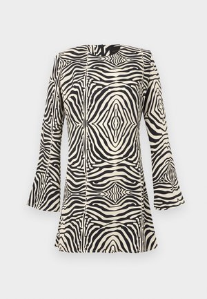 PALOMA MINI DRESS ZEBRA - Φόρεμα ημέρας - black