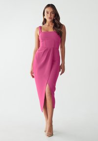 BWLDR ABRIEL MIDI DRESS - Laisvo kirpimo suknelė - hot pink