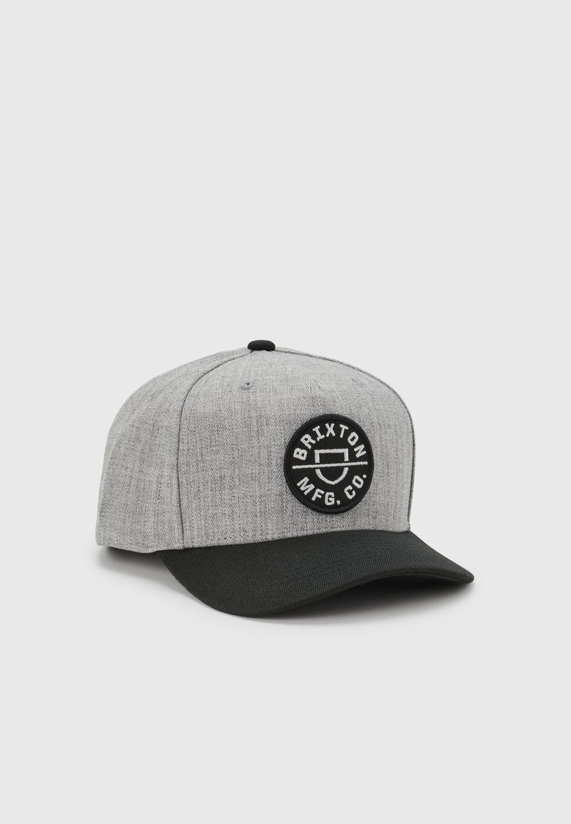 Brixton - CREST SNAPBACK UNISEX - Pet - heather grey/black, Vergroten