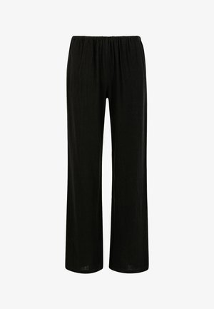 Coster Copenhagen, EMINA PANTS IN LINEN - SILLE FIT - Housut - black - 100