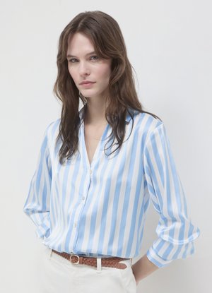 Calliope Button-down blouse - var celeste medio