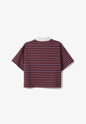 Les Copains, POLO WITH OVERSIZED COLLAR - Polo - purple