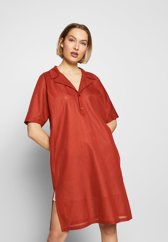 DRESS DALENA - Vapaa-ajan mekko - umber
