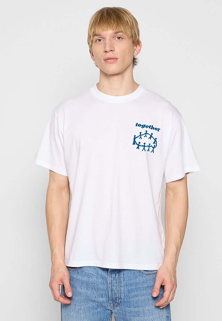 sandro T-shirt print wit sandro T-shirt print wit