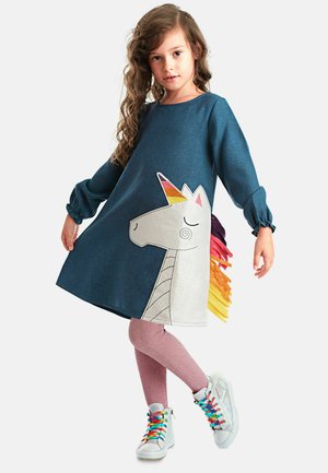 Denokids, COLORFUL UNICORN - Hverdagskjole - dunkelblau