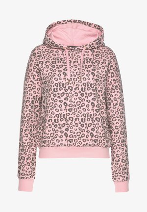 Hoodie - hellrosa gemustert