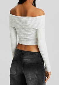 Bershka Stickad tröja - mottled grey