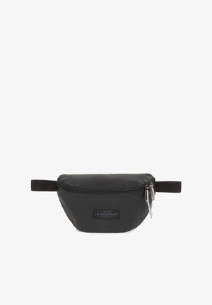 Sort Eastpak bæltetaske lavet af slidstærk nylon, med et afrundet design, lynlås lukning og et lille logo label på fronten.