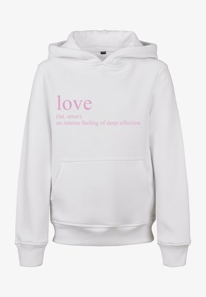 LOVE DEFINITION - Hoodie - white