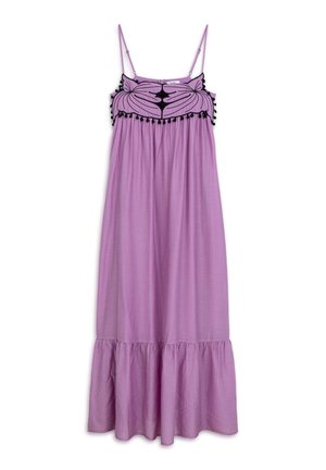 Twist, CONTRAST EMBROIDERED - Robe longue - vıolet
