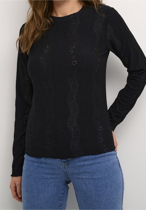 T-shirt à manches longues - mottled black