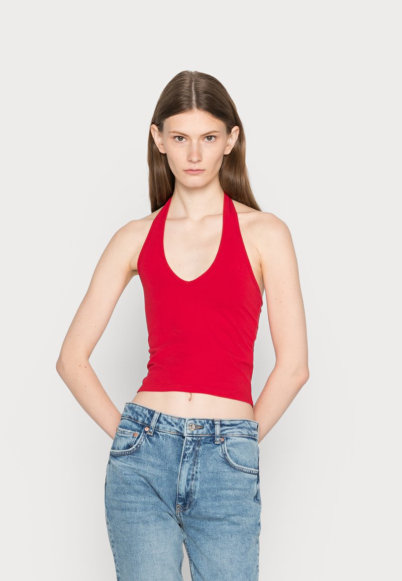 Hollister Co. BARE HALTER - Top - jester red