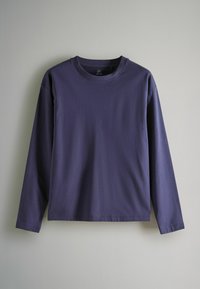THE SET REGULAR FIT - 4 PACK HEAVYWEIGHT  - Long sleeved top - white taupe brown navy red white stripe