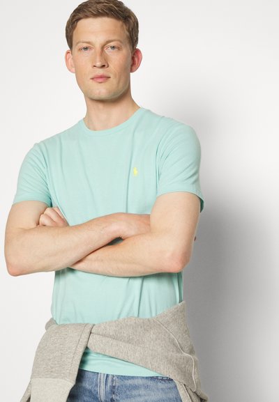 Polo Ralph Lauren CUSTOM SLIM FIT JERSEY CREWNECK T-SHIRT - T-shirt básica - parakeet