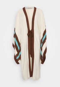 BOLD STRIPES MAXI ROBE - Rannatarvikud - off white