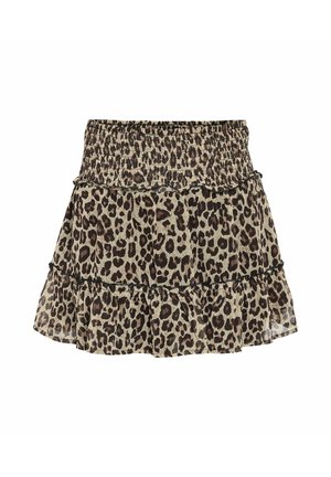 Noisy May MODISCHER VOLANT LEO  MIT ELASTISCHEM BUND - A-line skirt - braun